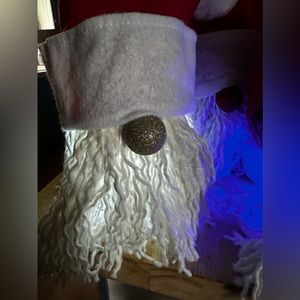 Battery operated lighted Santa gnome